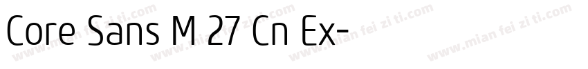 Core Sans M 27 Cn Ex字体转换